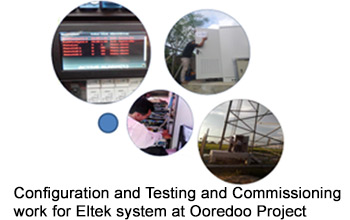 Configuration and Testing and Commissioning work for Eltek system at Ooredoo Project