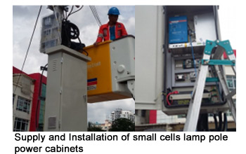 Supply and Installation of small cells lamp pole power cabinets