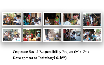 Corporate Social Responsibility Project (MiniGrid Development at Tanintharyi 63kW)
